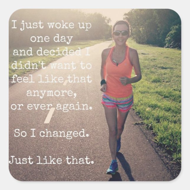 Adesivo Quadrado Gym Malhação Motivativo (Frente)