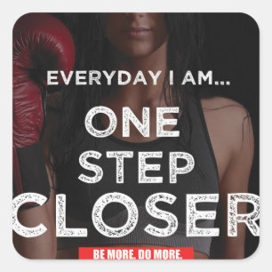 Adesivo Quadrado Gym Malhação Motivativo