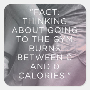 Adesivo Quadrado Gym Malhação Motivativo