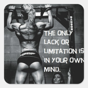 Adesivo Quadrado Gym Malhação Motivativo