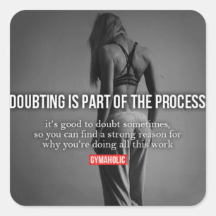 Adesivo Quadrado Gym Malhação Motivativo