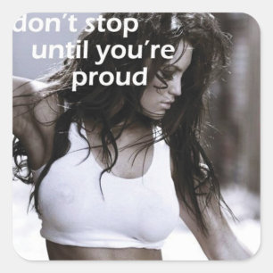 Adesivo Quadrado Gym Malhação Motivativo