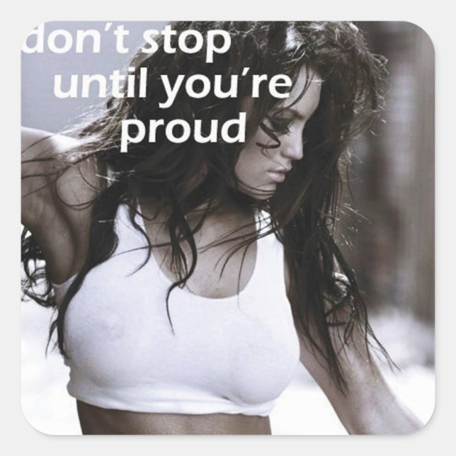 Adesivo Quadrado Gym Malhação Motivativo (Frente)