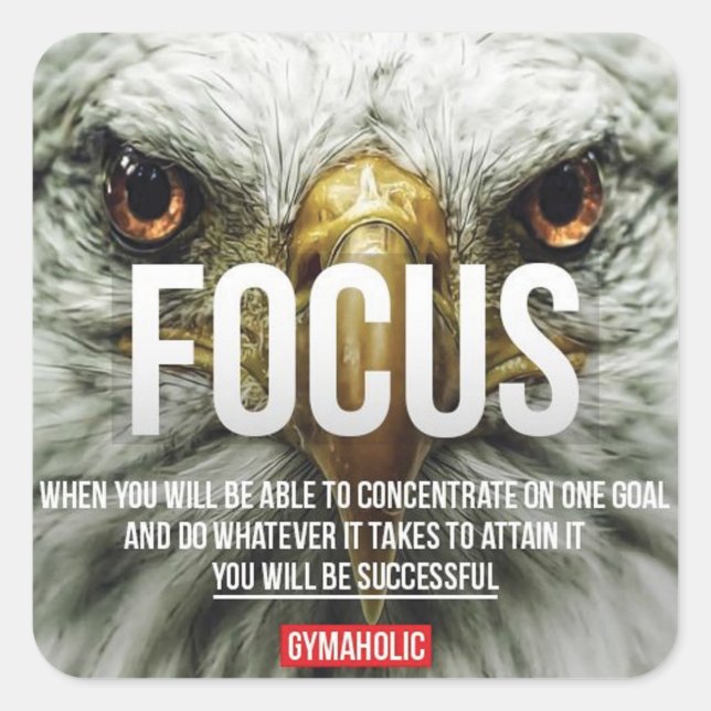 Adesivo Quadrado Gym Malhação Motivativo (Frente)