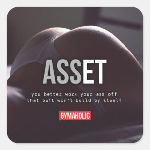 Adesivo Quadrado Gym Malhação Motivativo