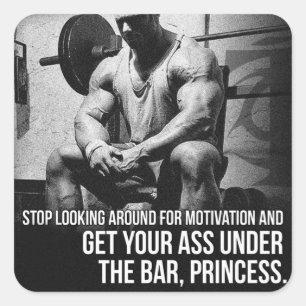 Adesivo Quadrado Gym Malhação Motivativo