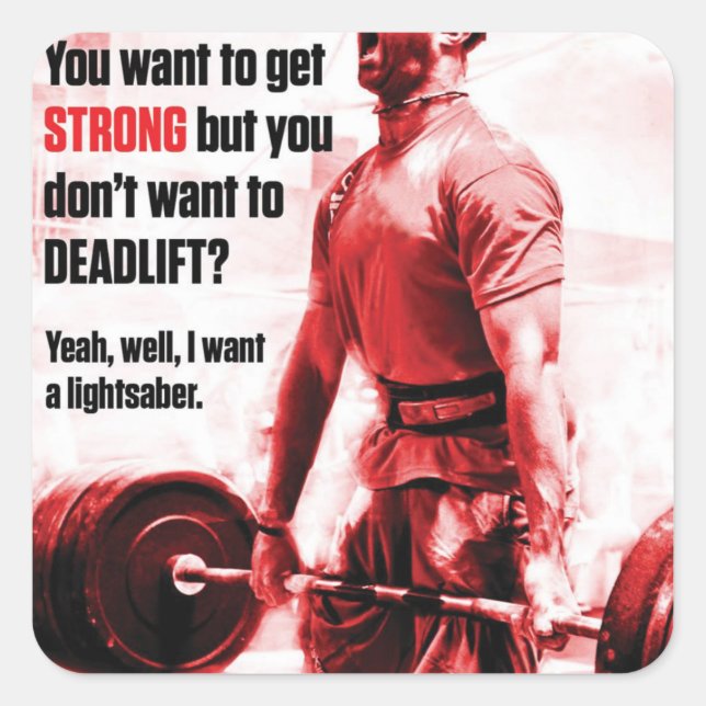 Adesivo Quadrado Gym Malhação Motivativo (Frente)