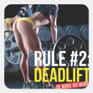 Adesivo Quadrado Gym Malhação Motivativo