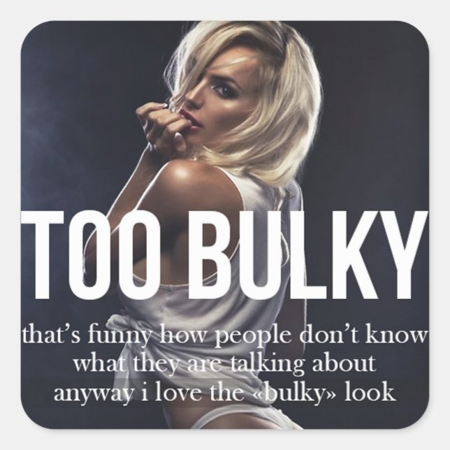 Adesivo Quadrado Gym Malhação Motivativo (Frente)