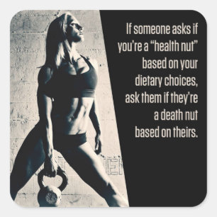 Adesivo Quadrado Gym Malhação Motivativo