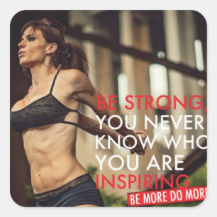 Adesivo Quadrado Gym Malhação Motivativo