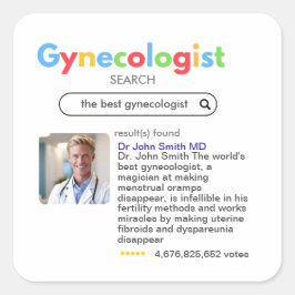 Adesivo Quadrado GYNECOLOGIST obstetrician doctor google search