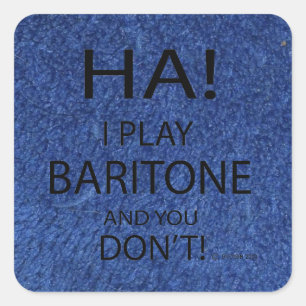 Adesivo Quadrado Ha Baritone Square Sticker