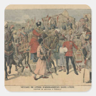 Adesivo Quadrado Habibullah Kahn Emir do Afeganistão