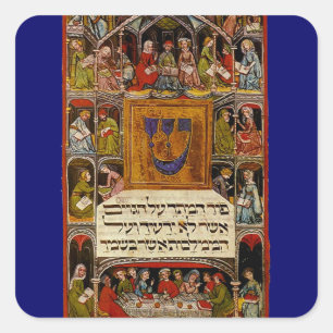 Adesivo Quadrado Haggadah