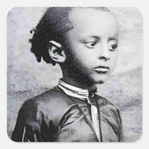 Adesivo Quadrado Haile Selassie Etiópia Rasta Jah Rastafari Reggae