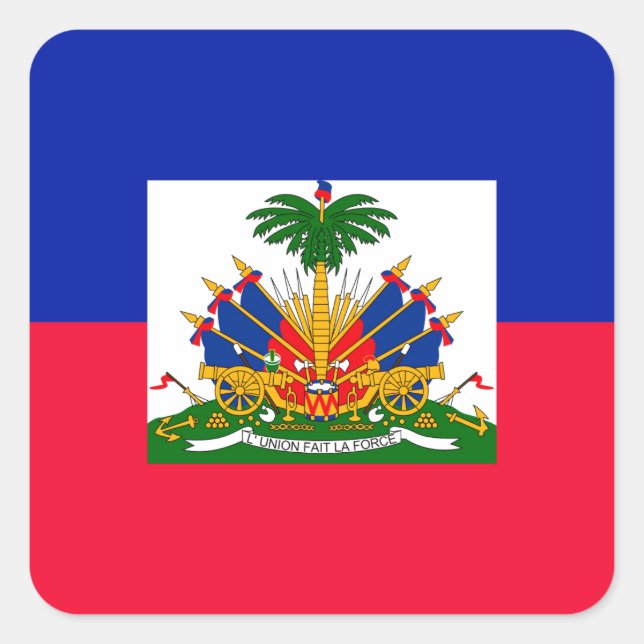 Adesivo Quadrado Haiti (Frente)