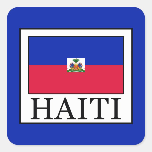 Adesivo Quadrado Haiti (Frente)