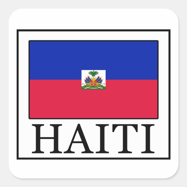 Adesivo Quadrado Haiti (Frente)