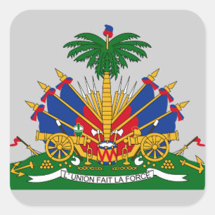 Adesivo Quadrado haiti emblem