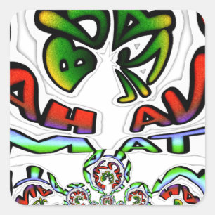 Adesivo Quadrado Hakuna Matata Brasil Presente