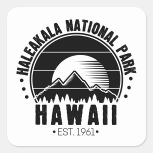 Adesivo Quadrado Haleakala National Park Hawaii EUA