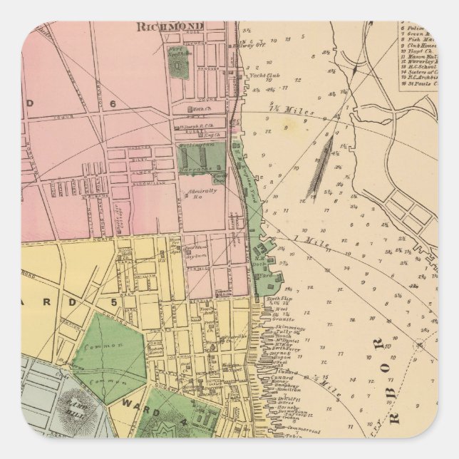 Adesivo Quadrado Halifax, NS (Frente)