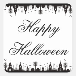 Adesivo Quadrado Halloween