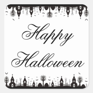 Adesivo Quadrado Halloween