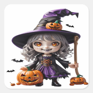 Adesivo Quadrado Halloween 02