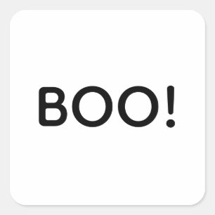 Adesivo Quadrado Halloween BOO! Bag Simples De Tratamento De Presen