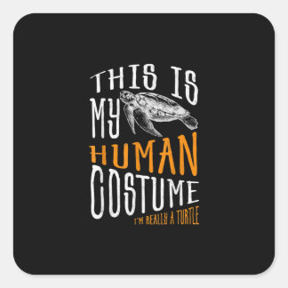 Adesivo Quadrado Halloween Dift Este É O Meu Figurino Humano
