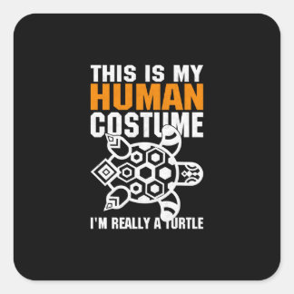 Adesivo Quadrado Halloween Dift Este É O Meu Figurino Humano
