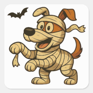 Adesivo Quadrado Halloween Howler