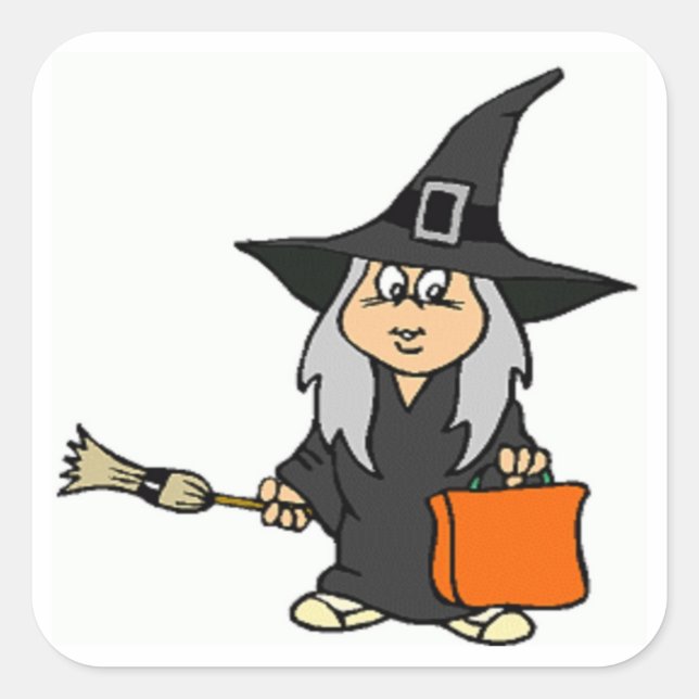 ADESIVO QUADRADO HALLOWEEN WITCH (Frente)