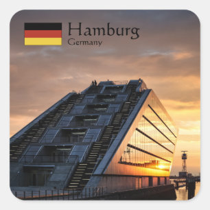 Adesivo Quadrado Hamburgo Alemanha