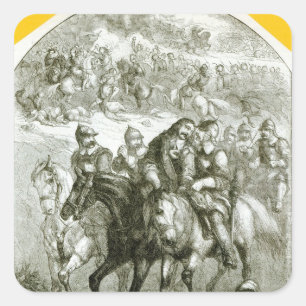 Adesivo Quadrado Hampden feriu-se no campo de Chalgrove