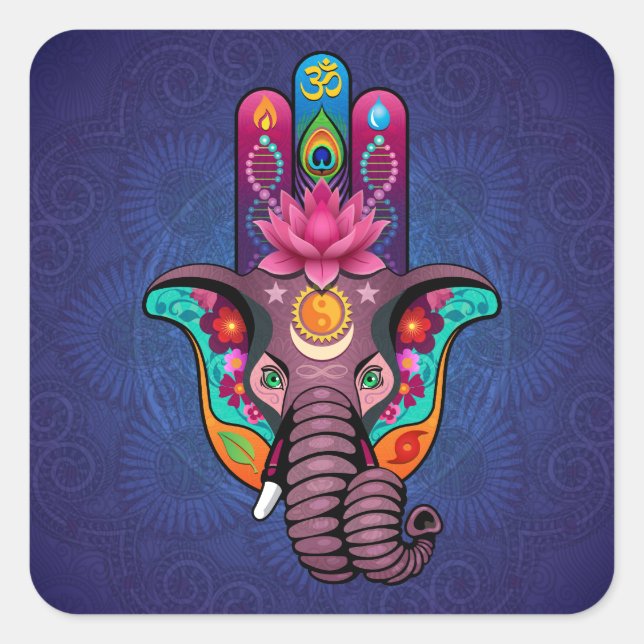 Adesivo Quadrado Hamsanesh (Frente)