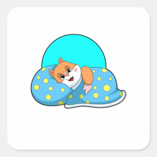 Adesivo Quadrado Hamster dormindo com cobertor.PNG