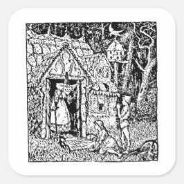 Adesivo Quadrado Hansel e Grettel Sticker