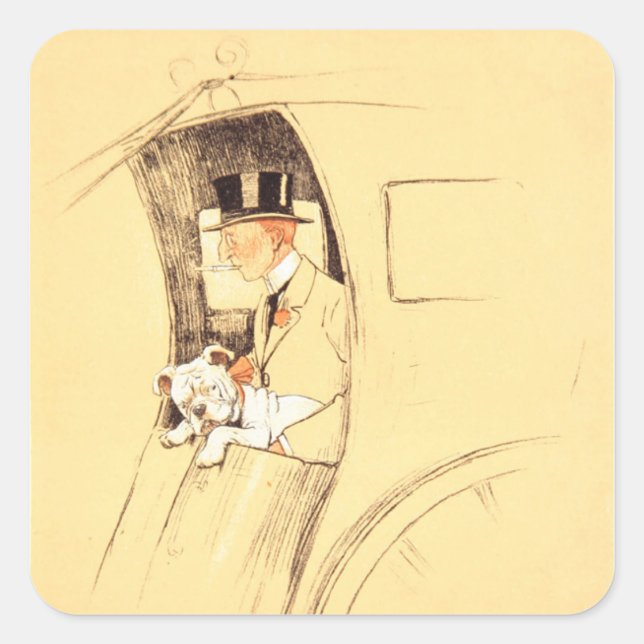 Adesivo Quadrado Hansom Cab (Frente)