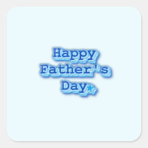 Adesivo Quadrado Happy Father's Day