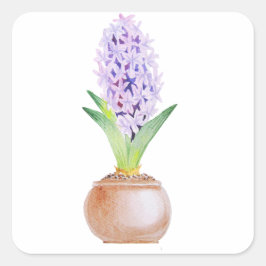 Adesivo Quadrado Happy Noroz Hyacinth