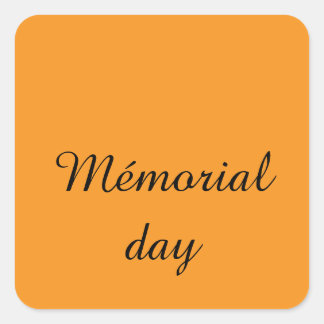 Adesivo Quadrado Happy stickers mémorial day