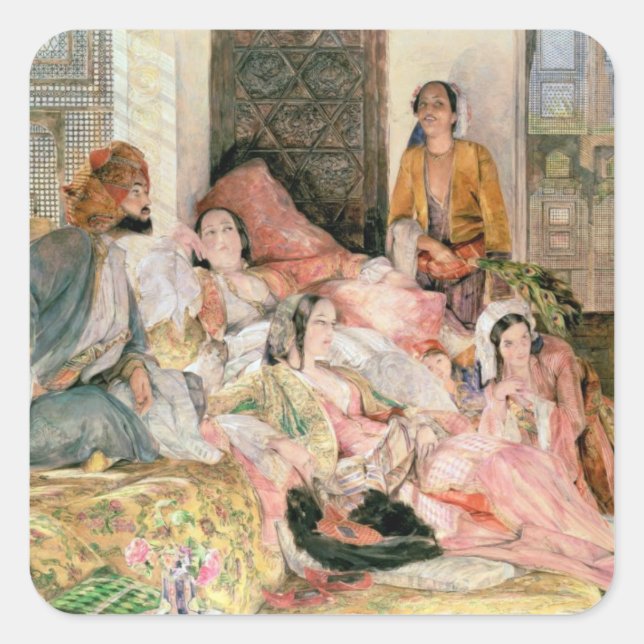 Adesivo Quadrado Harem, c.1850 (Frente)