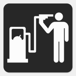 Adesivo Quadrado Harikari na bomba