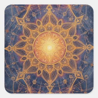 Adesivo Quadrado Harmonia Celestial – Portal da Luz Sagrada
