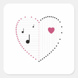 Adesivo Quadrado Harmonia do Amor