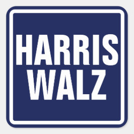 Adesivo Quadrado Harris-Walz