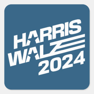 Adesivo Quadrado Harris Walz 2024 Eleição